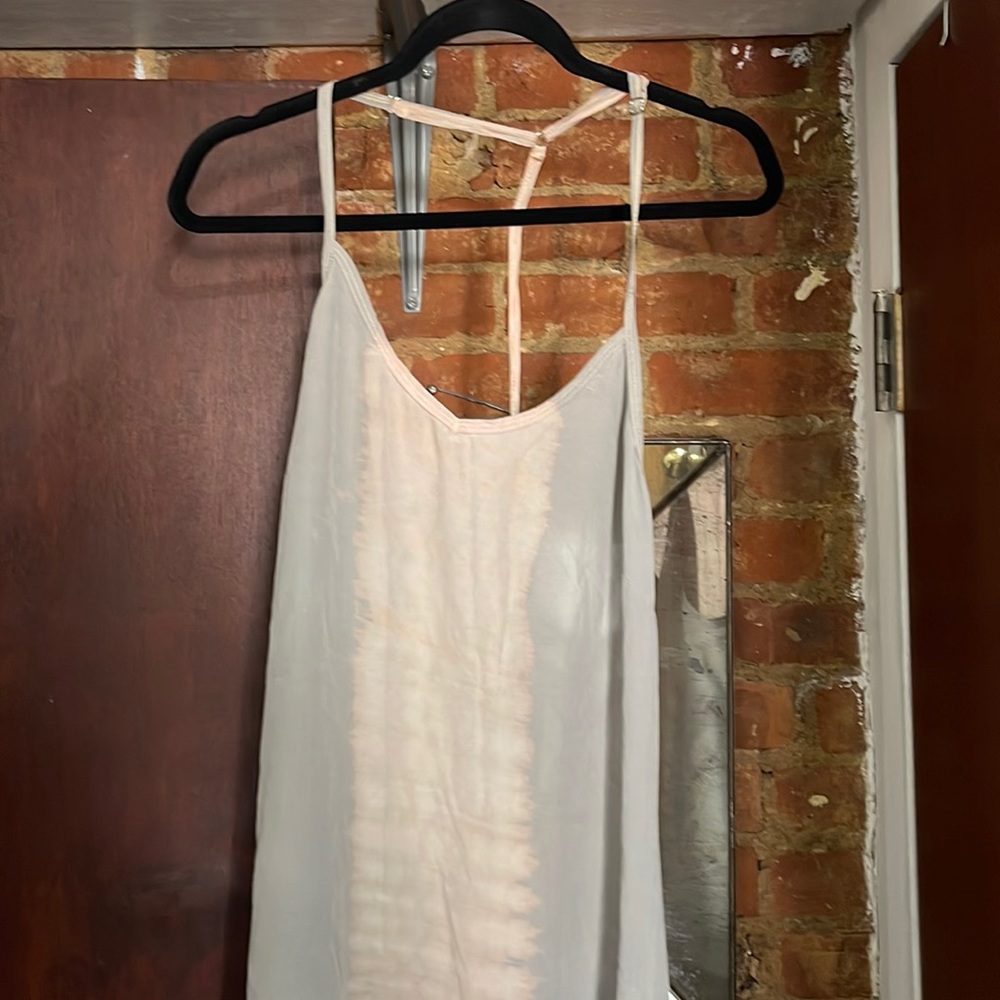 Italian silk dress open back s m